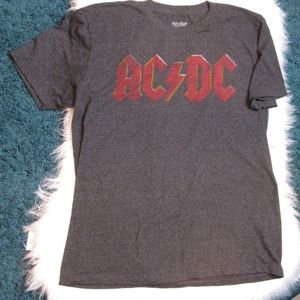 Grey Logo ACDC Merch Band Tee